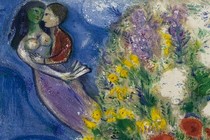 1 Chagall Pair of Lovers and Flowers alta